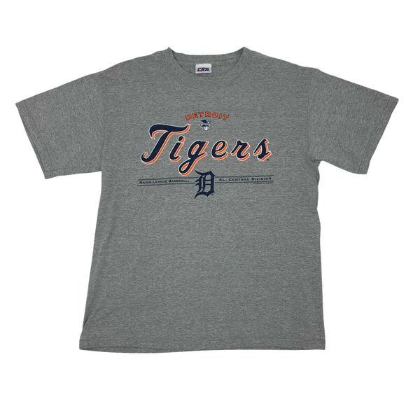 Detroit Tigers 2006 T-Shirt Men's Size M Gray AL Central Division MLB Baseball - Picture 1 of 11